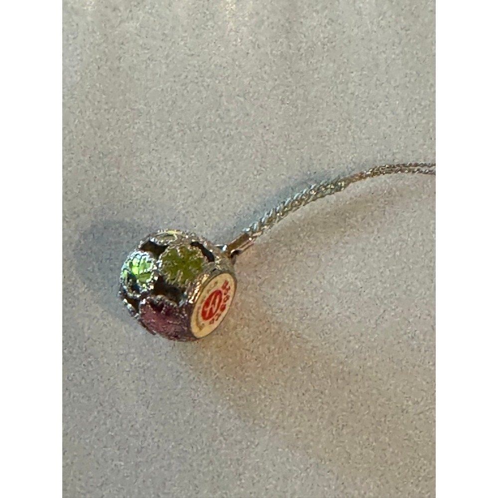 Sanrio Hello Kitty Charm Ball Keychain Lucky Charm 2005 Enamel